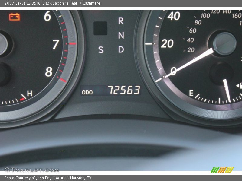 Black Sapphire Pearl / Cashmere 2007 Lexus ES 350