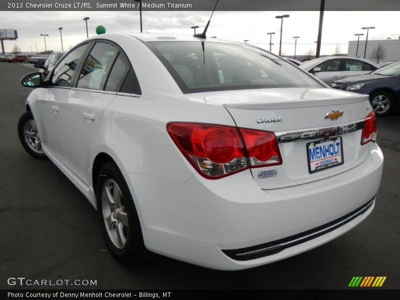 Summit White / Medium Titanium 2013 Chevrolet Cruze LT/RS