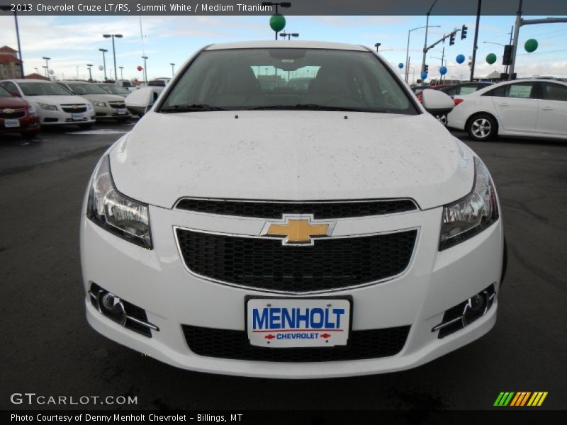 Summit White / Medium Titanium 2013 Chevrolet Cruze LT/RS
