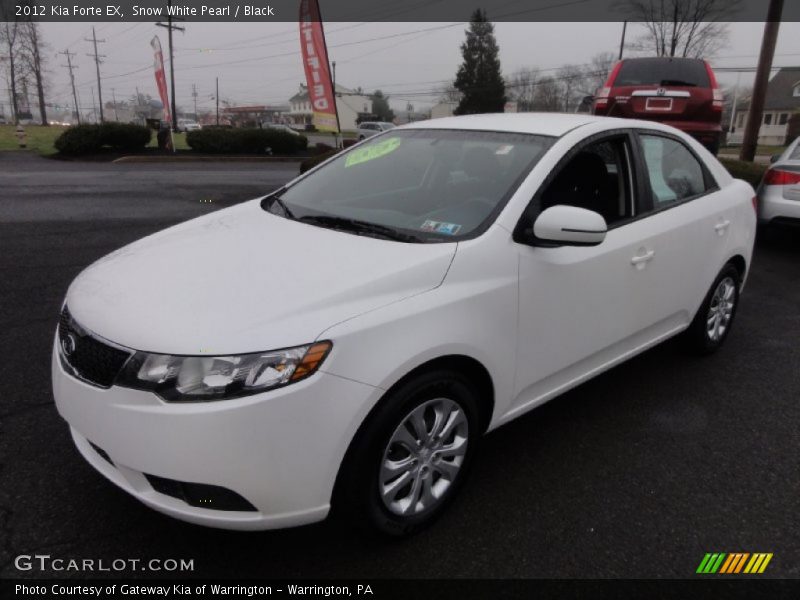 Snow White Pearl / Black 2012 Kia Forte EX