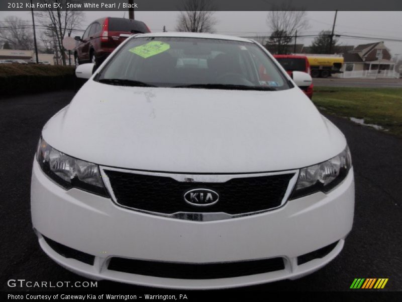 Snow White Pearl / Black 2012 Kia Forte EX