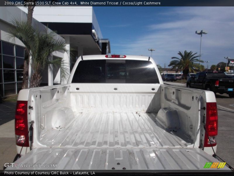 White Diamond Tricoat / Cocoa/Light Cashmere 2009 GMC Sierra 1500 SLT Crew Cab 4x4