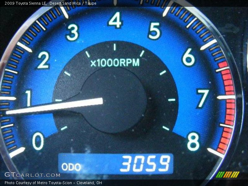 Desert Sand Mica / Taupe 2009 Toyota Sienna LE