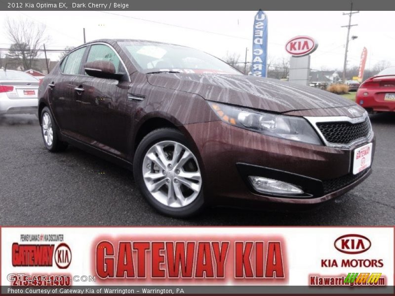 Dark Cherry / Beige 2012 Kia Optima EX