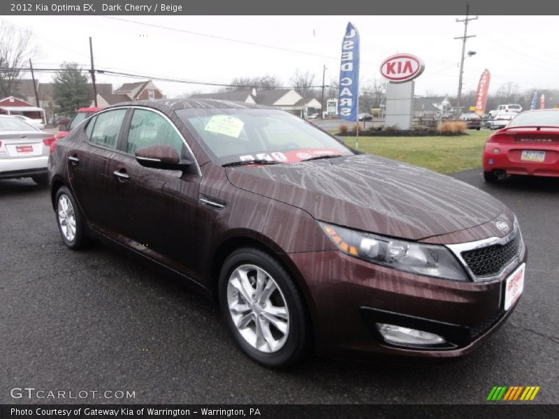 Dark Cherry / Beige 2012 Kia Optima EX