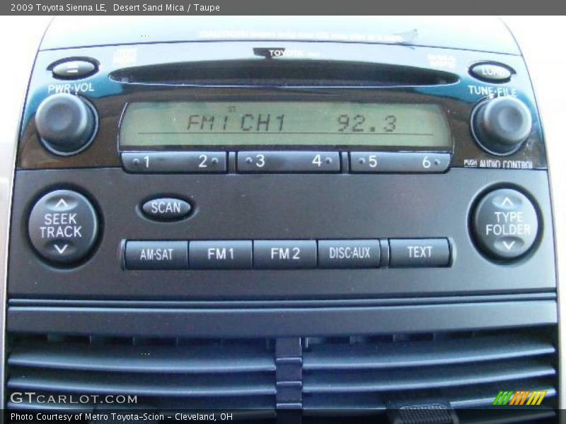 Desert Sand Mica / Taupe 2009 Toyota Sienna LE