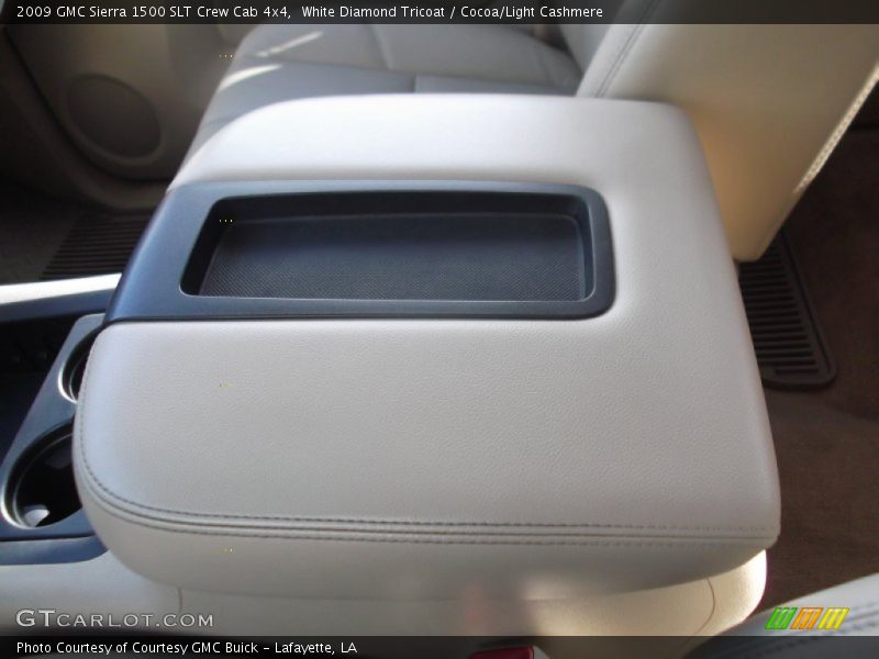 White Diamond Tricoat / Cocoa/Light Cashmere 2009 GMC Sierra 1500 SLT Crew Cab 4x4