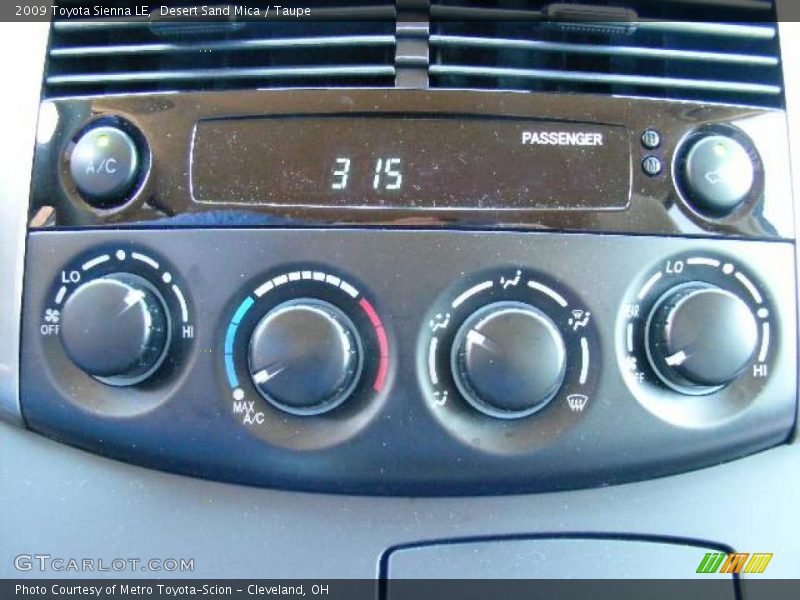 Desert Sand Mica / Taupe 2009 Toyota Sienna LE