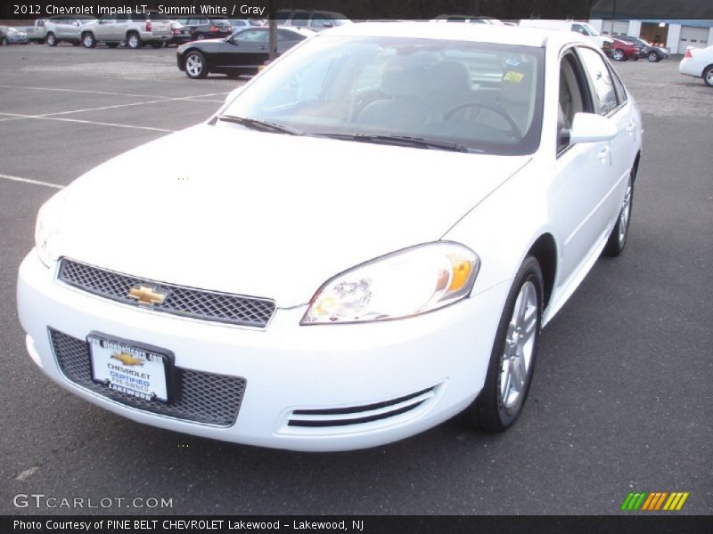Summit White / Gray 2012 Chevrolet Impala LT