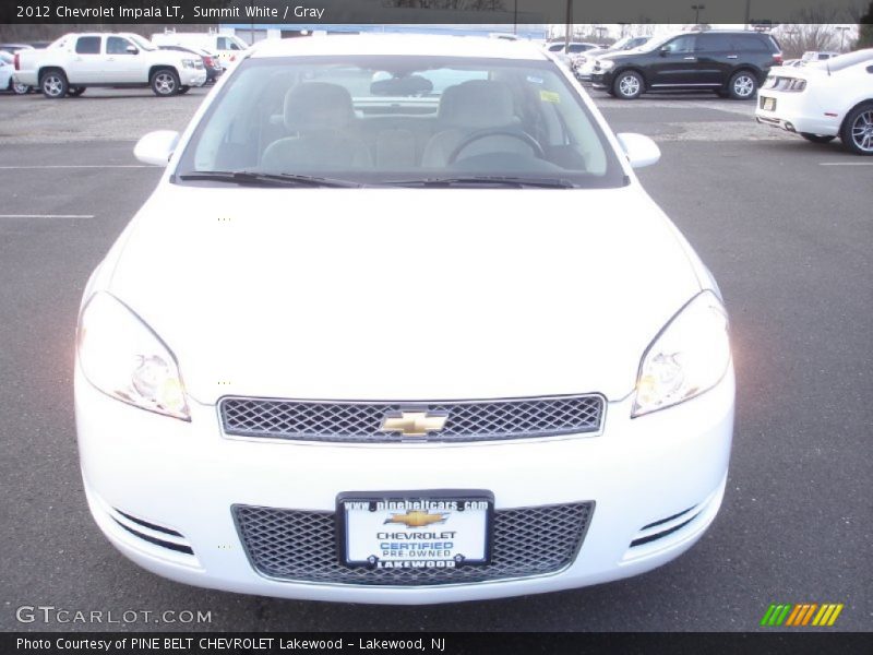 Summit White / Gray 2012 Chevrolet Impala LT