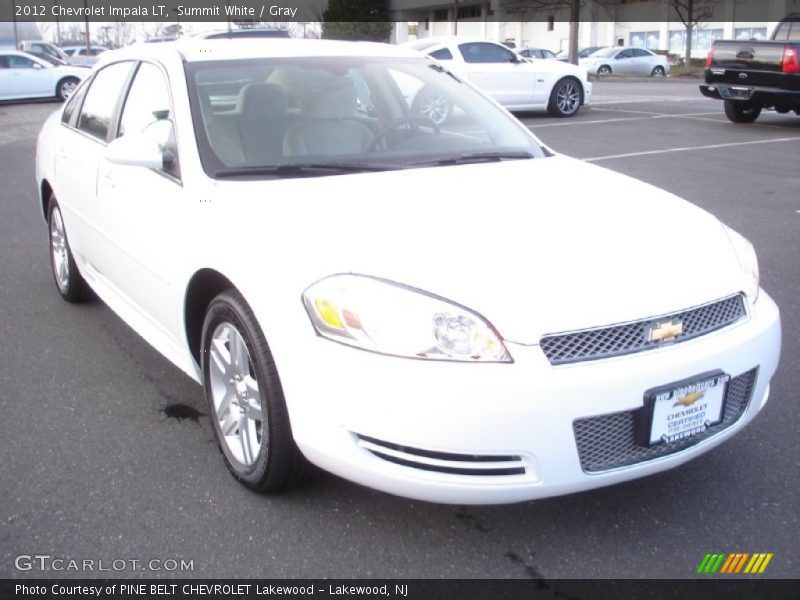 Summit White / Gray 2012 Chevrolet Impala LT