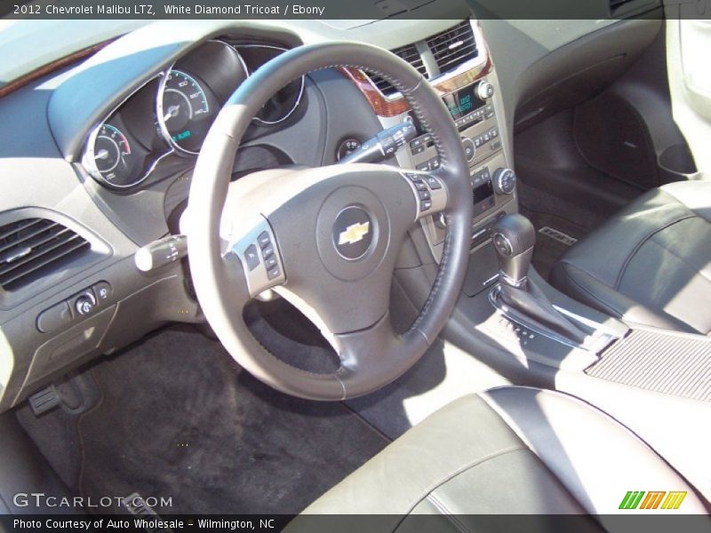 White Diamond Tricoat / Ebony 2012 Chevrolet Malibu LTZ