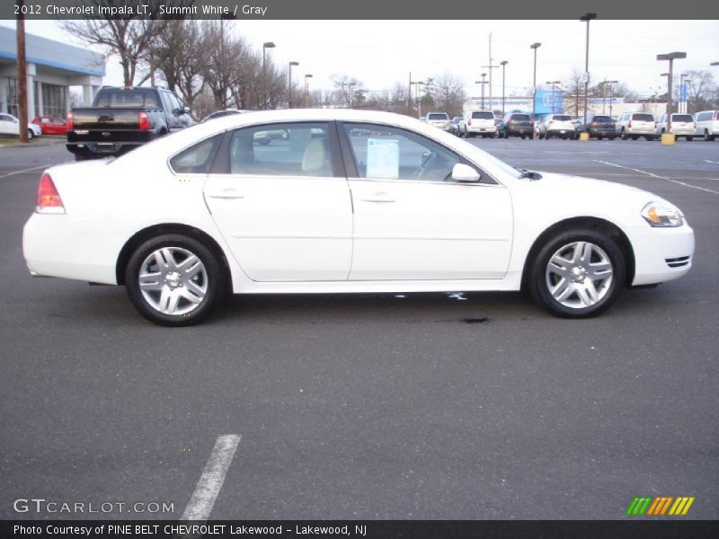 Summit White / Gray 2012 Chevrolet Impala LT