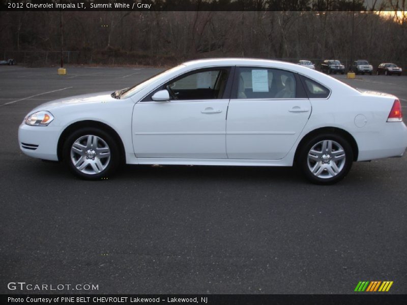 Summit White / Gray 2012 Chevrolet Impala LT
