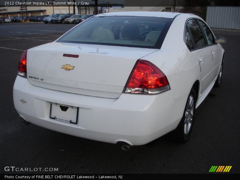 Summit White / Gray 2012 Chevrolet Impala LT