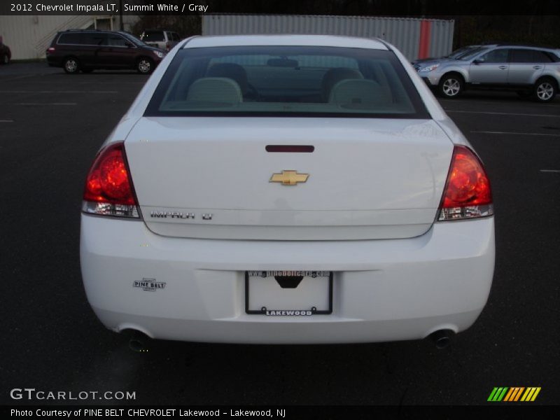 Summit White / Gray 2012 Chevrolet Impala LT