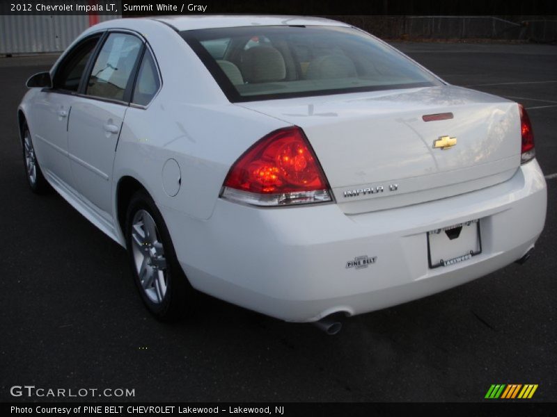 Summit White / Gray 2012 Chevrolet Impala LT