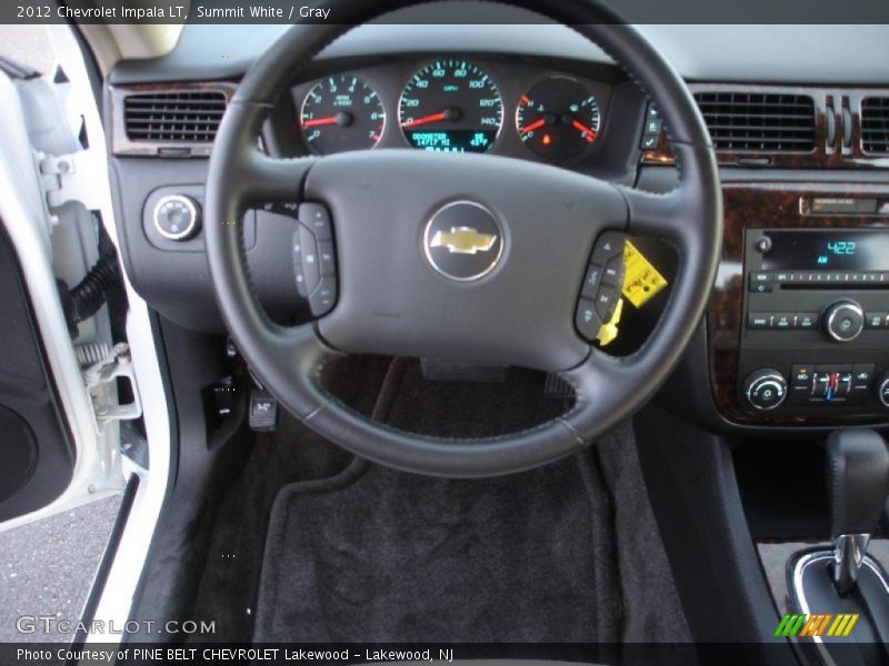 Summit White / Gray 2012 Chevrolet Impala LT