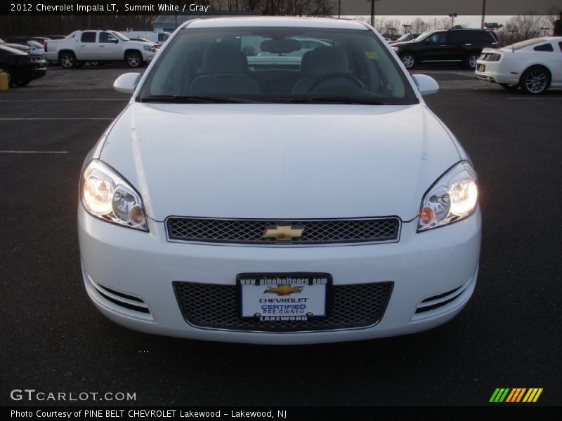 Summit White / Gray 2012 Chevrolet Impala LT