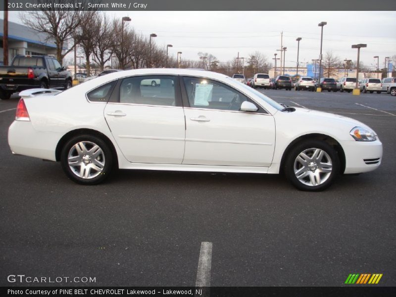 Summit White / Gray 2012 Chevrolet Impala LT