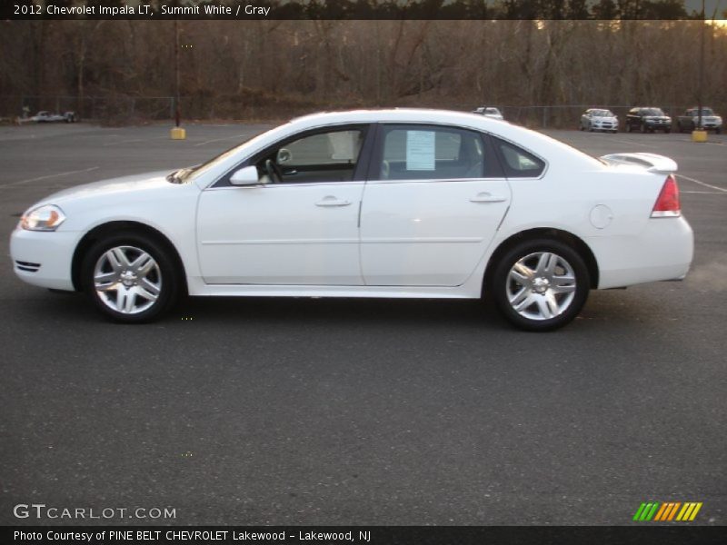 Summit White / Gray 2012 Chevrolet Impala LT