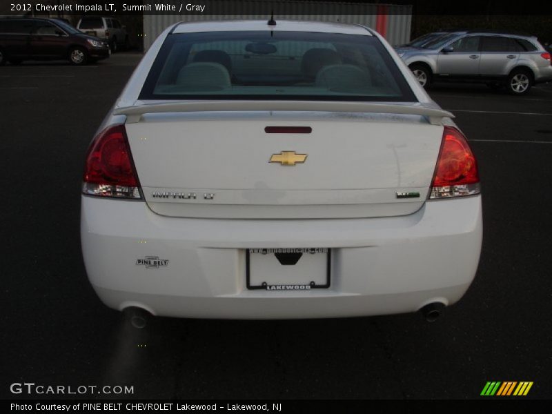 Summit White / Gray 2012 Chevrolet Impala LT