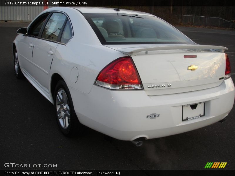 Summit White / Gray 2012 Chevrolet Impala LT
