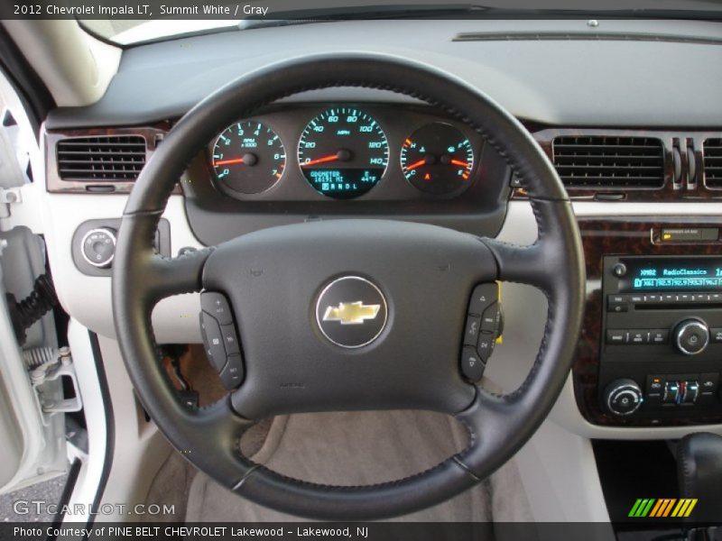 Summit White / Gray 2012 Chevrolet Impala LT