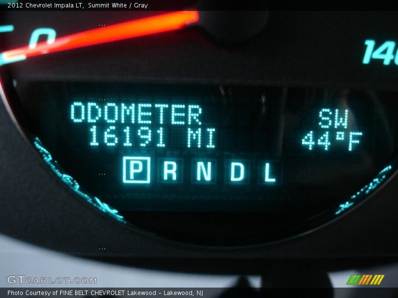Summit White / Gray 2012 Chevrolet Impala LT