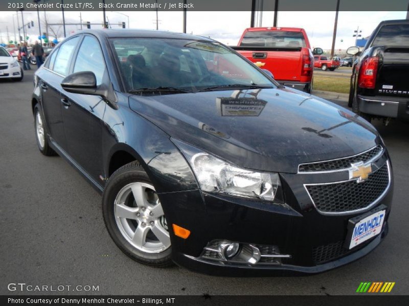 Black Granite Metallic / Jet Black 2013 Chevrolet Cruze LT/RS