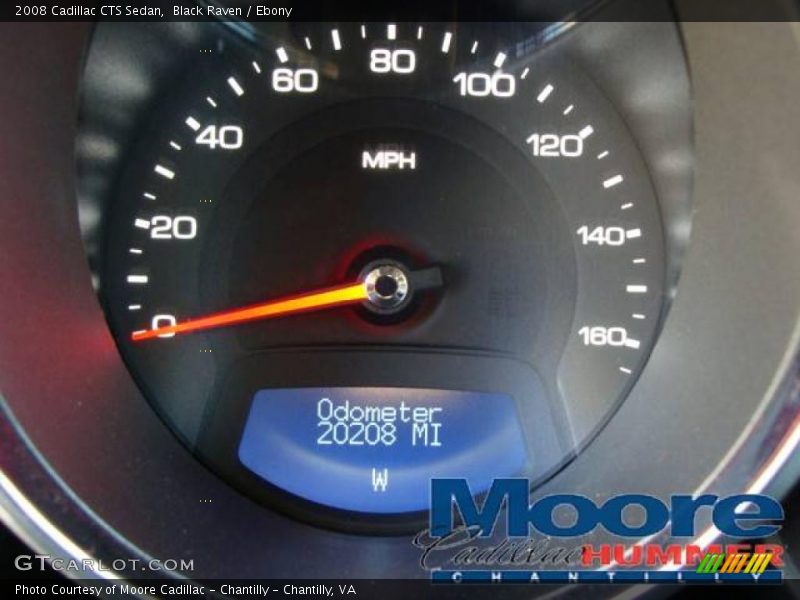 Black Raven / Ebony 2008 Cadillac CTS Sedan