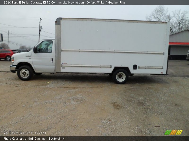 Oxford White / Medium Flint 2010 Ford E Series Cutaway E350 Commercial Moving Van