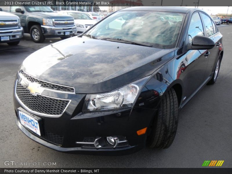 Black Granite Metallic / Jet Black 2013 Chevrolet Cruze LT/RS