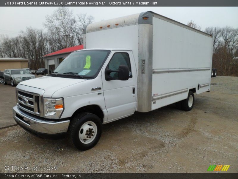 Oxford White / Medium Flint 2010 Ford E Series Cutaway E350 Commercial Moving Van