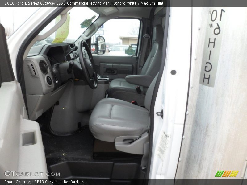 Oxford White / Medium Flint 2010 Ford E Series Cutaway E350 Commercial Moving Van