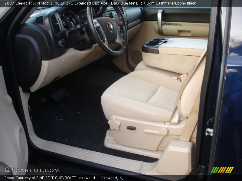 Dark Blue Metallic / Light Cashmere/Ebony Black 2007 Chevrolet Silverado 1500 LT Z71 Extended Cab 4x4
