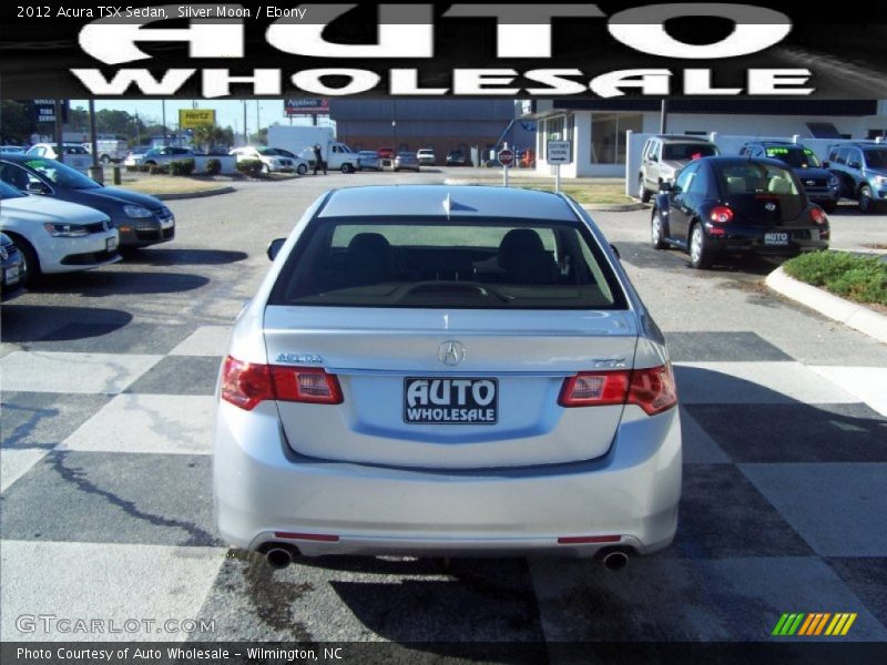 Silver Moon / Ebony 2012 Acura TSX Sedan