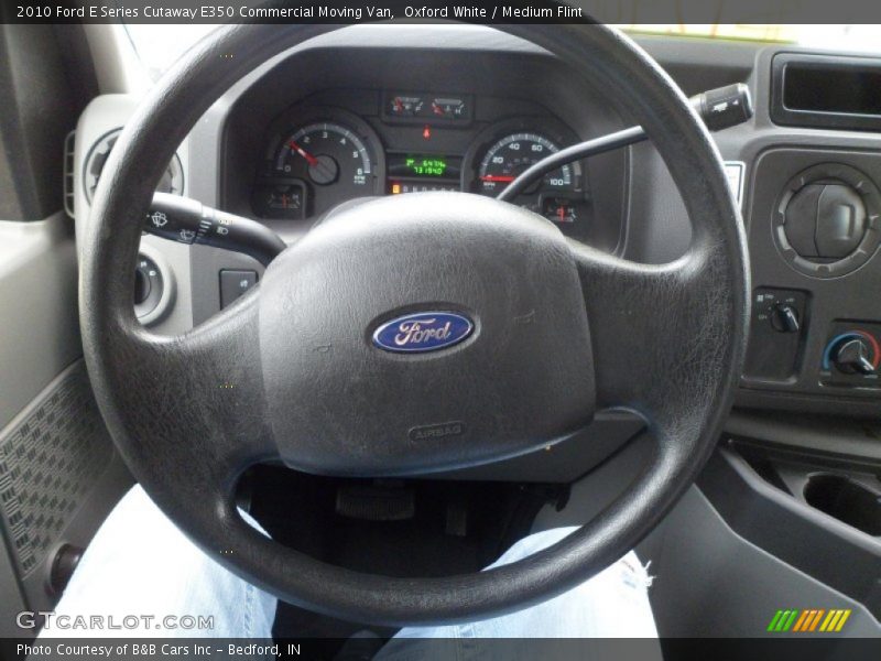 Oxford White / Medium Flint 2010 Ford E Series Cutaway E350 Commercial Moving Van