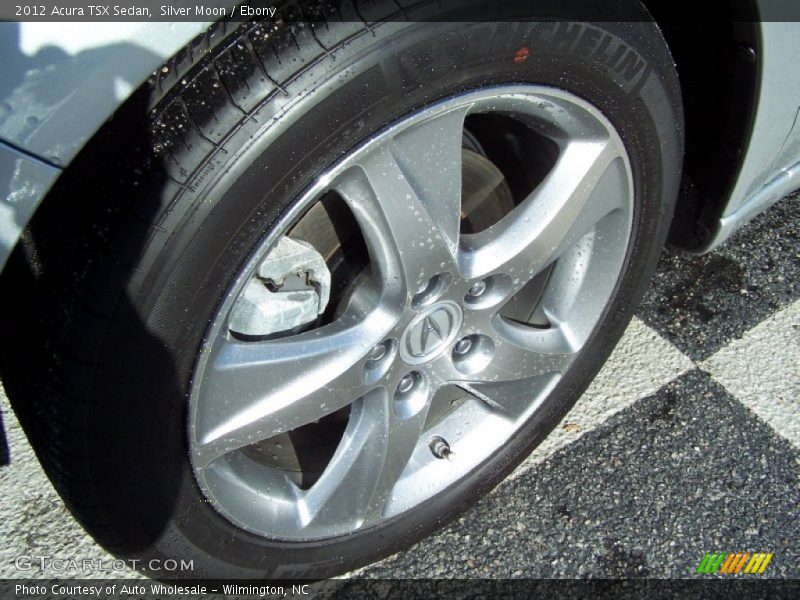 Silver Moon / Ebony 2012 Acura TSX Sedan