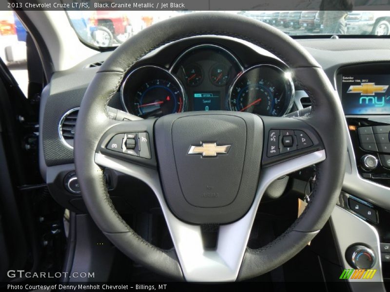 Black Granite Metallic / Jet Black 2013 Chevrolet Cruze LT/RS