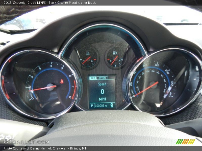 Black Granite Metallic / Jet Black 2013 Chevrolet Cruze LT/RS
