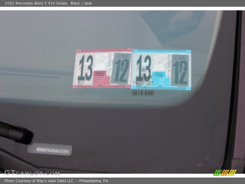 Black / Java 2002 Mercedes-Benz S 430 Sedan