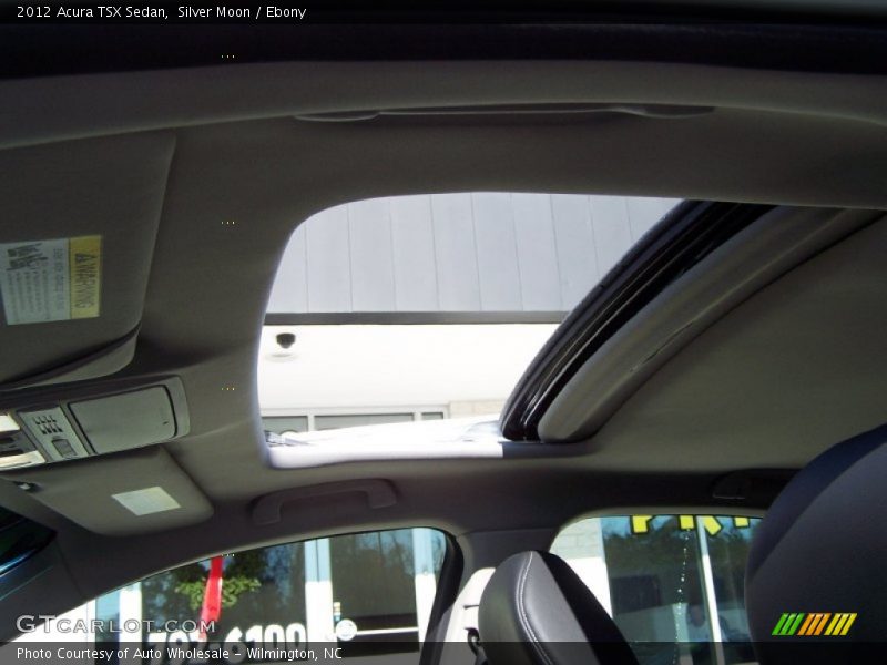 Silver Moon / Ebony 2012 Acura TSX Sedan