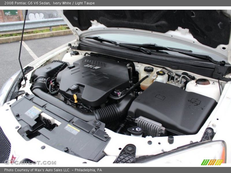 Ivory White / Light Taupe 2008 Pontiac G6 V6 Sedan