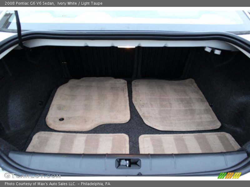 Ivory White / Light Taupe 2008 Pontiac G6 V6 Sedan