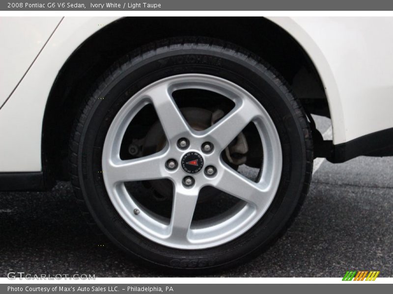 Ivory White / Light Taupe 2008 Pontiac G6 V6 Sedan