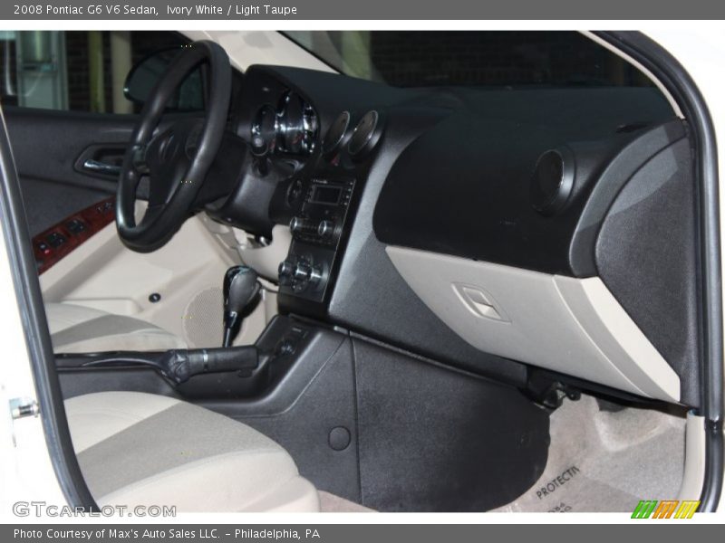 Ivory White / Light Taupe 2008 Pontiac G6 V6 Sedan