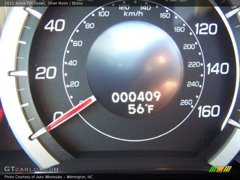 Silver Moon / Ebony 2012 Acura TSX Sedan