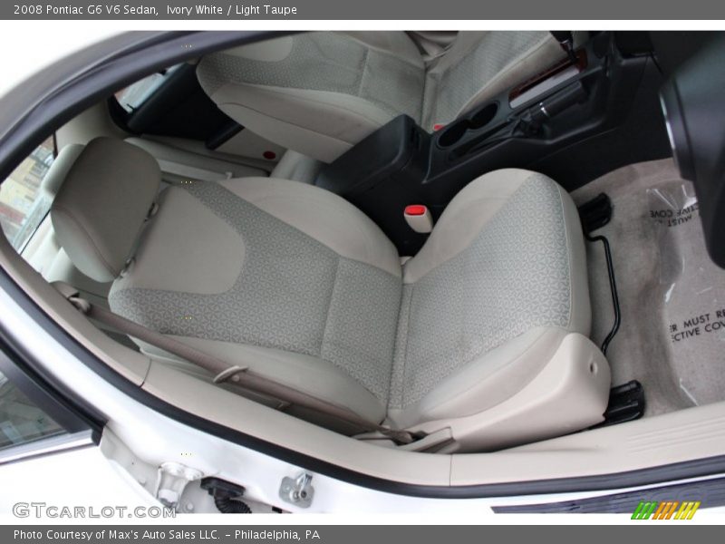 Ivory White / Light Taupe 2008 Pontiac G6 V6 Sedan