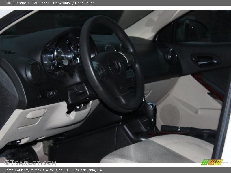 Ivory White / Light Taupe 2008 Pontiac G6 V6 Sedan